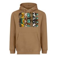 Toasted Coconut western handdrawn patterns brushstrokes Heavyweight Hoodie - BarkalooDesign