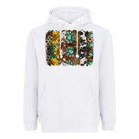 White western handdrawn patterns brushstrokes Heavyweight Hoodie - BarkalooDesign