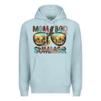 Blue Mist Mom Bad Summer Premium Hoodie - CowhideDigitalArt