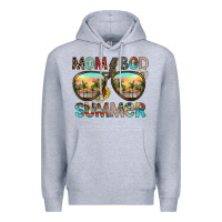 Heather Grey Mom Bad Summer Premium Hoodie - CowhideDigitalArt