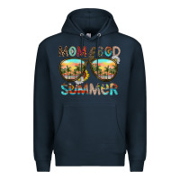 Navy Mom Bad Summer Premium Hoodie - CowhideDigitalArt