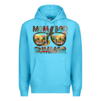 Ocean Blue Mom Bad Summer Premium Hoodie - CowhideDigitalArt