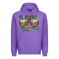 Purple Mom Bad Summer Premium Hoodie - CowhideDigitalArt