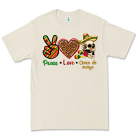 Bone Peace Love Cinco De Mayo Premium Tee - texasbilliewilder