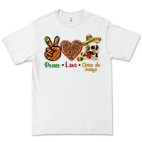 White Peace Love Cinco De Mayo Premium Tee - texasbilliewilder