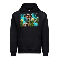 Black cactus gemstone background Urban Hoodie - AdoDesignShop