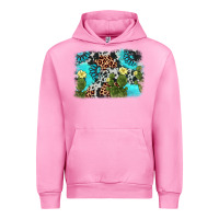Fuchsia Pink cactus gemstone background Urban Hoodie - AdoDesignShop