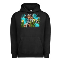 Pigment Black cactus gemstone background Urban Hoodie - AdoDesignShop