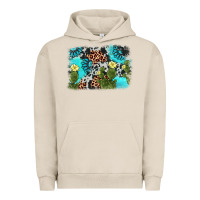 Pigment French Oak cactus gemstone background Urban Hoodie - AdoDesignShop