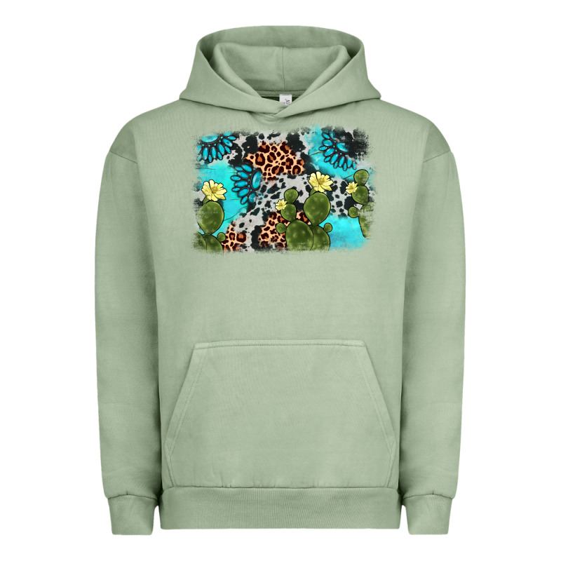 Cactus Gemstone Background Urban Hoodie by AdoDesignShop | Teevron