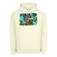 Pigment Pistachio cactus gemstone background Urban Hoodie - AdoDesignShop