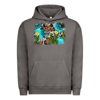 Pigment Tornado cactus gemstone background Urban Hoodie - AdoDesignShop