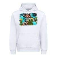 White cactus gemstone background Urban Hoodie - AdoDesignShop