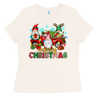 Bone merry christmas gnome truck Ladies Tee - texasbilliewilder