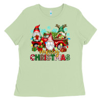 Matcha merry christmas gnome truck Ladies Tee - texasbilliewilder