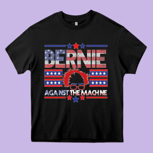 Bernie Against The Machine Heavy Core Tee Designed By Bettercallsaul