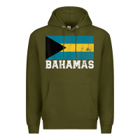 Army Green Bahamas Flag Country Men Women Kids Christmas Gift Family Premium Hoodie - longCreatives