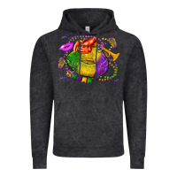 Vintage Black mardi gras lips olivia Vintage Hoodie - OliviaCreatesArt