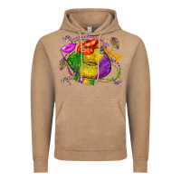 Vintage Coffee mardi gras lips olivia Vintage Hoodie - OliviaCreatesArt