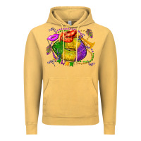 Vintage Mustard mardi gras lips olivia Vintage Hoodie - OliviaCreatesArt