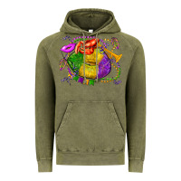 Vintage Olive mardi gras lips olivia Vintage Hoodie - OliviaCreatesArt