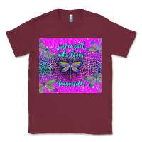 Burgundy just a girl who loves dragonfiles Classic Tee - TumblerDesignByShophia