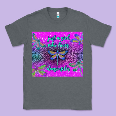 Just A Girl Who Loves Dragonfiles Classic Tee Designed By Tumblerdesignbyshophia