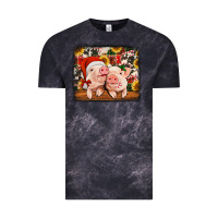Cloud Black christmas pigs Vintage Tee - Jasminsmagicworld