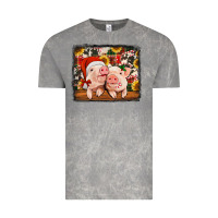 Cloud Rock christmas pigs Vintage Tee - Jasminsmagicworld