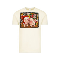 Vintage Arctic christmas pigs Vintage Tee - Jasminsmagicworld