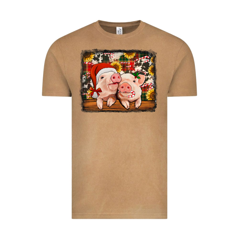 Christmas Pigs Vintage Tee by Jasminsmagicworld | Teevron