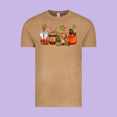 Christmas Cup Cakes Coffee Cups Vintage Tee Designed By Cowgirlartshop