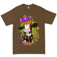 Cacao Mardi Gras cow Premium Tee - NancyCooperArtShop
