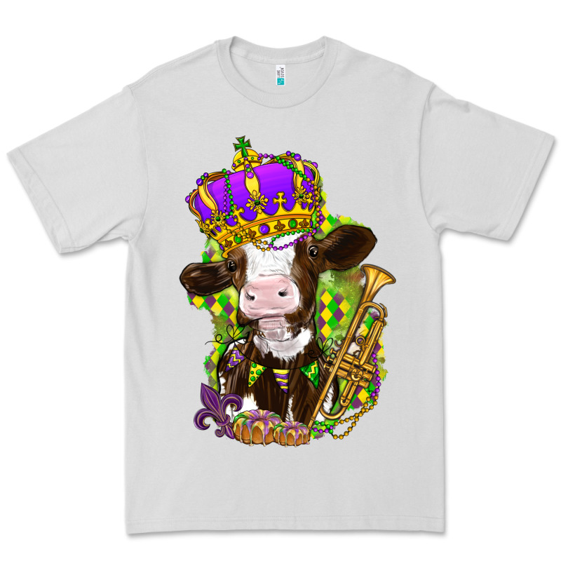 Mardi Gras Cow Premium Tee by NancyCooperArtShop | Teevron