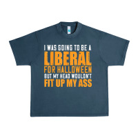 Midnight Navy i was going to be a liberal for halloween but my head Urban Heavy Tee - longCreatives