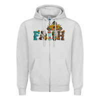 Dove Grey faith Zipper Hoodie - Artiststas