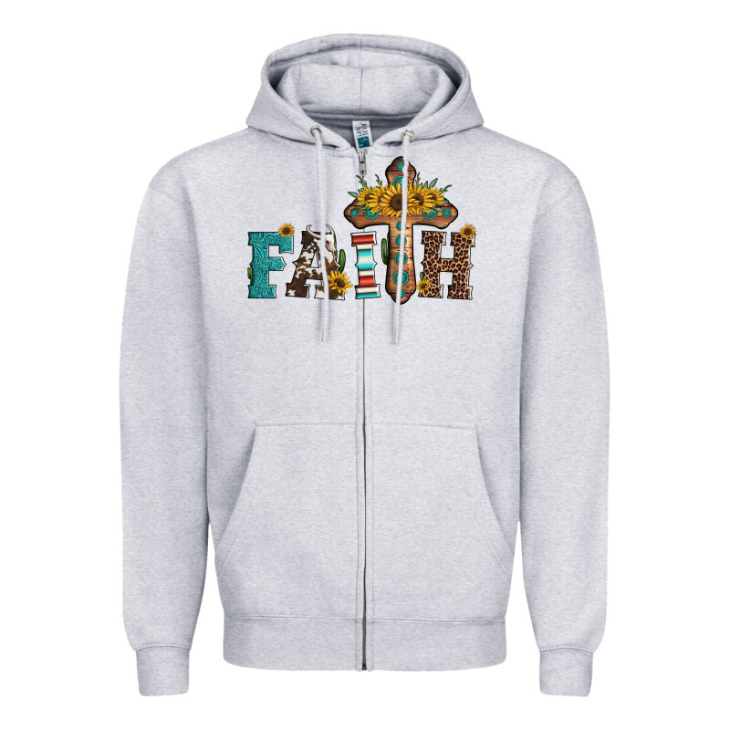 Faith Zipper Hoodie by Artiststas | Teevron