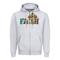 Heather Grey faith Zipper Hoodie - Artiststas