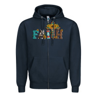 Navy faith Zipper Hoodie - Artiststas