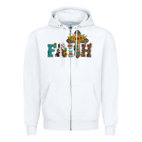 White faith Zipper Hoodie - Artiststas