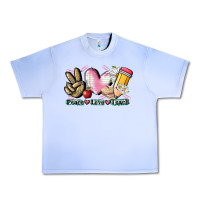 Grape Ice Peace love teach Urban Heavy Tee - CowGirlArtShop