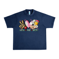 Navy Peace love teach Urban Heavy Tee - CowGirlArtShop
