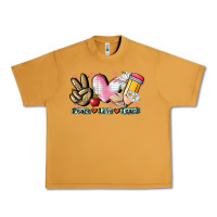 Peace Love Teach Urban Heavy Tee | Teevron