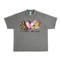 Tornado Peace love teach Urban Heavy Tee - CowGirlArtShop