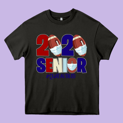 Quarantined Senior 2020 American Football Heavy Core Tee Designed By Bettercallsaul