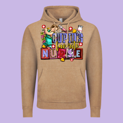 Cupids Favorite Nurse Olivia Vintage Hoodie Designed By Oliviacreatesart