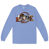 Colony Blue western love for cowboys olivia Long Sleeve Tee - OliviaCreatesArt