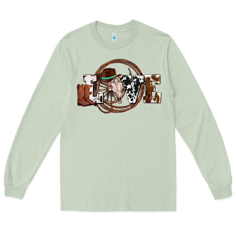 Western Love For Cowboys Olivia Long Sleeve Tee by OliviaCreatesArt | Teevron