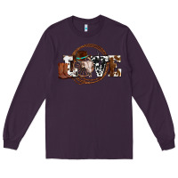 Plum western love for cowboys olivia Long Sleeve Tee - OliviaCreatesArt