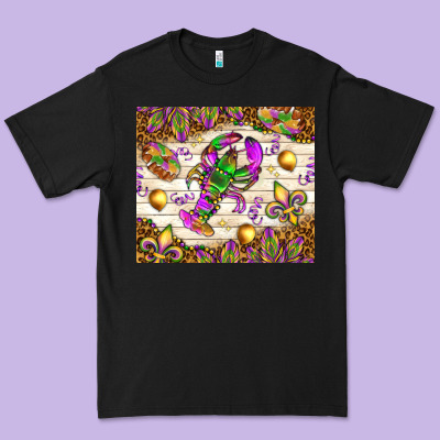 Mardi Gras With Crab Premium Tee Designed By Nancycooperartshop
